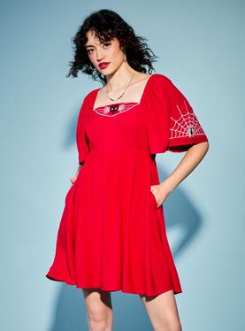 Marvel Spider-Man Heart Mask Smock Dress, , hi-res